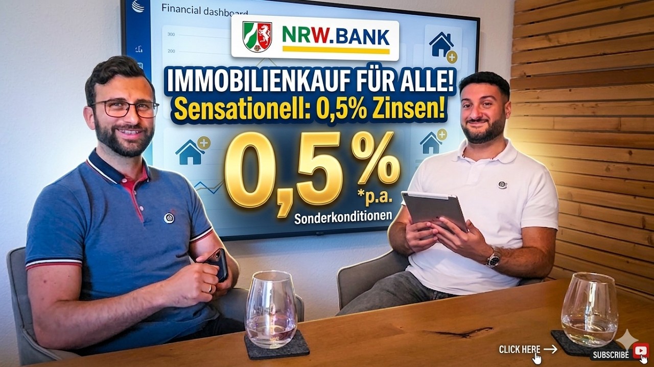 Roman Ostwald von Klarfinanz24 erklärt das Förderdarlehen der NRW.BANK für Kauf und Neubau